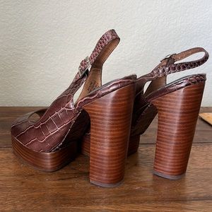 Jeffery Campbell platform peep toe shoes